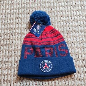 Sports Paris Saint Germain PSG Beanie Winter Hat Pom Pom Soccer